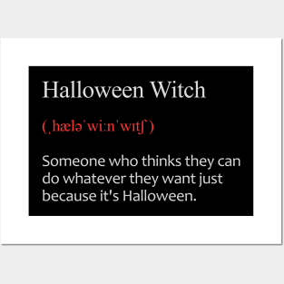 Halloween Witch Phonetically Meaning Posters and Art